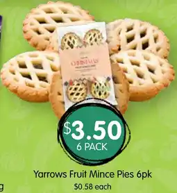 Spudshed Yarrows Fruit Mince Pies offer