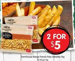 Spudshed Farmhouse Range French Fries Varieties offer