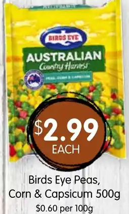 Spudshed Birds Eye Peas, Corn & Capsicum offer