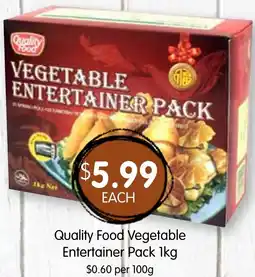 Spudshed Quality Food Vegetable Entertainer Pack offer