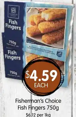 Spudshed Fisherman's Choice Fish Fingers offer