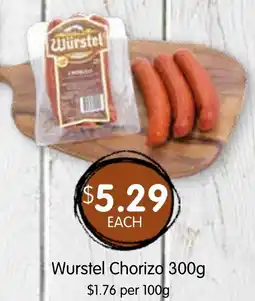Spudshed Wurstel Chorizo offer