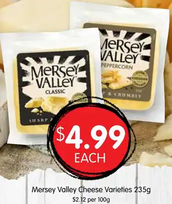 Spudshed Mersey Valley Cheese Varieties offer