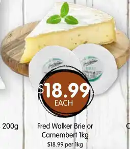Spudshed Fred Walker Brie or Camembert offer