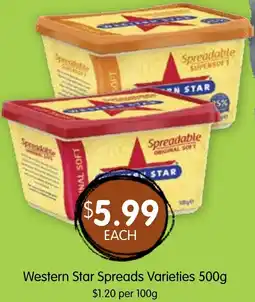 Spudshed Western Star Spreads Varieties offer
