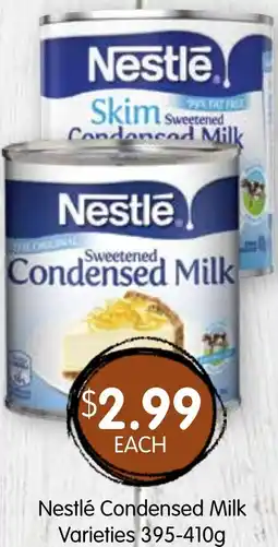 Spudshed Nestlé Condensed Milk Varieties offer