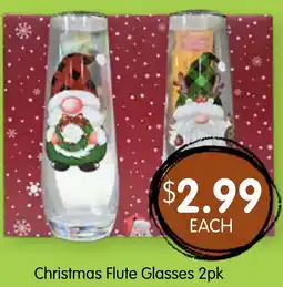 Spudshed Christmas Flute Glasses offer