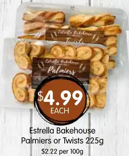 Spudshed Estrella Bakehouse Palmiers or Twists offer