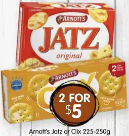 Spudshed Arnott's Jatz or Clix offer