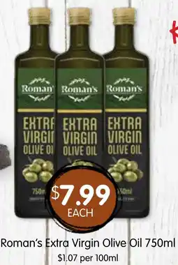 Spudshed Roman's Extra Virgin Olive Oil 7 offer