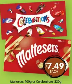 Spudshed Maltesers or Celebrations offer