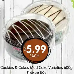 Spudshed Cookies & Cakes Mud Cake Varieties offer