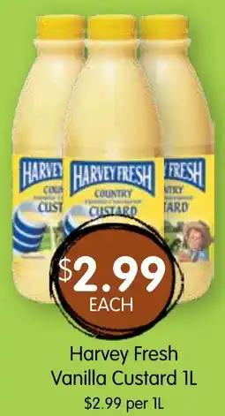 Spudshed Harvey Fresh Vanilla Custard offer
