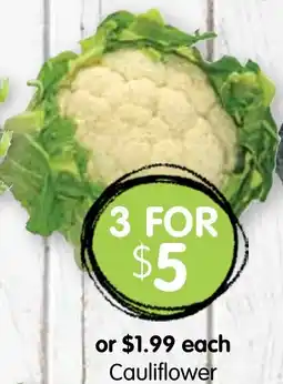 Spudshed Cauliflower offer