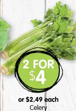 Spudshed Celery offer