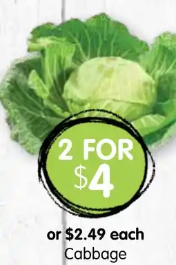 Spudshed Cabbage offer