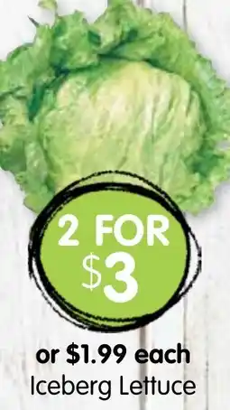 Spudshed Iceberg Lettuce offer
