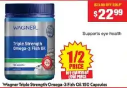 Chemist Warehouse Wagner Triple Strength Omega-3 Fish Oil offer