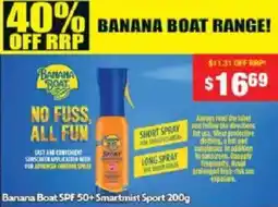 Chemist Warehouse Banana Boat SPF 50+ Smartmist Sport offer