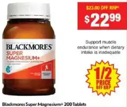 Chemist Warehouse Blackmores Super Magnesium+ offer
