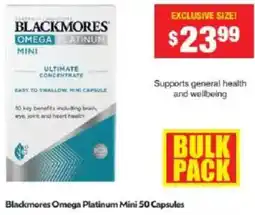 Chemist Warehouse Blackmores Omega Platinum Mini offer