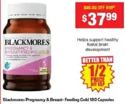 Chemist Warehouse Blackmores Pregnancy & Breast-Feeding Gold offer