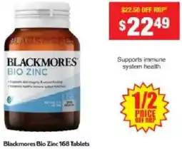 Chemist Warehouse Blackmores Bio Zinc offer
