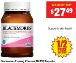 Chemist Warehouse Blackmores Evening Primrose Oil offer