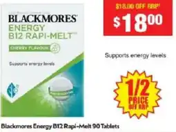Chemist Warehouse Blackmores Energy B12 Rapi-Melt offer