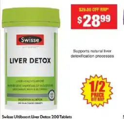 Chemist Warehouse Swisse Ultiboost Liver Detox offer