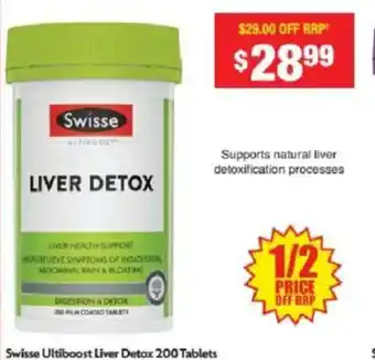 Chemist Warehouse Swisse Ultiboost Liver Detox offer