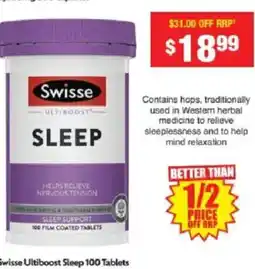 Chemist Warehouse Swisse Ultiboost Sleep offer