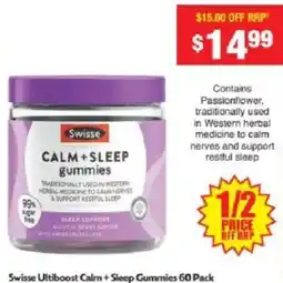 Chemist Warehouse Swisse Ultiboost Calm + Sleep Gummies offer