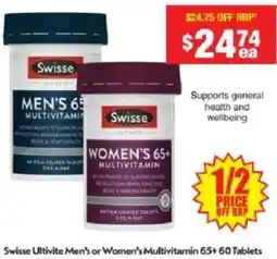 Chemist Warehouse Swisse Ultivite Men's or Women's Multivitamin offer