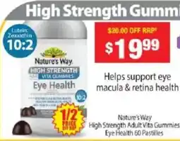 Chemist Warehouse Nature's Way High Strength Adult Vita Gummies Eye Health offer