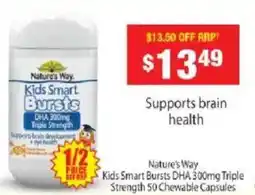 Chemist Warehouse Nature's Way Kids Smart Bursts DHA 300mg Triple Strength offer