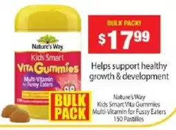 Chemist Warehouse Nature's Way Kids Smart Vita Gummies Multi-Vitamin for Fussy Eaters offer