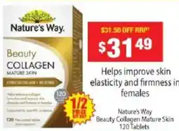 Chemist Warehouse Nature's Way Beauty Collagen Mature Skin offer