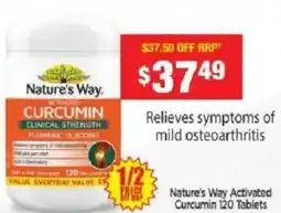 Chemist Warehouse Nature's Way Activated Curcumin offer