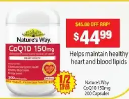 Chemist Warehouse Nature's way coq10 offer