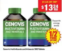 Chemist Warehouse Cenovis Multivitamin and Minerals offer