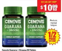 Chemist Warehouse Cenovis Guarana + Ginseng offer