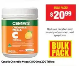Chemist Warehouse Cenovis Chewable Mega C offer