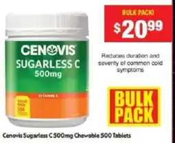 Chemist Warehouse Cenovis Sugarless C Chewable offer