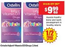 Chemist Warehouse Ostelin Infant Vitamin D3 Drops offer
