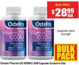 Chemist Warehouse Ostelin Vitamin D3 1000IU offer