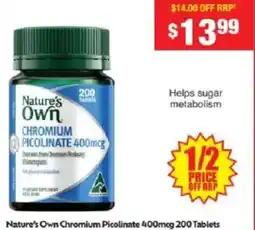 Chemist Warehouse Nature's Own Chromium Picolinate offer