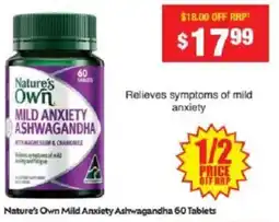 Chemist Warehouse Nature's Own Mild Anxiety Ashwagandha offer