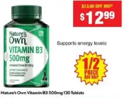 Chemist Warehouse Nature's Own Vitamin B3 offer