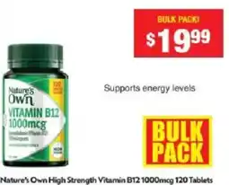 Chemist Warehouse Nature's Own High Strength Vitamin B12 offer